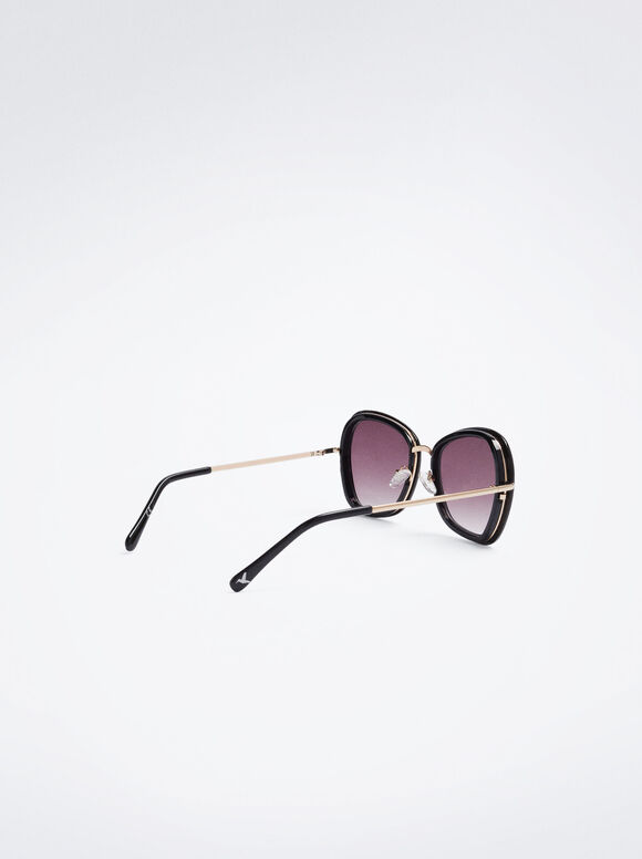 Óculos de Sol de Acetato - Preto