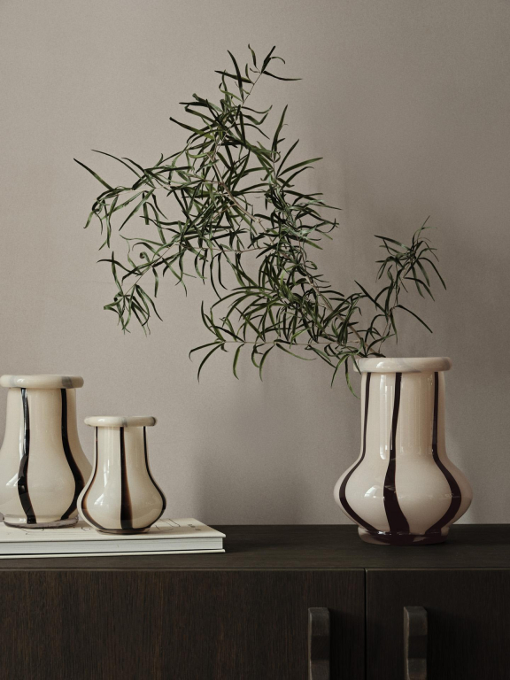 Ferm Living Riban vaas H19 cream