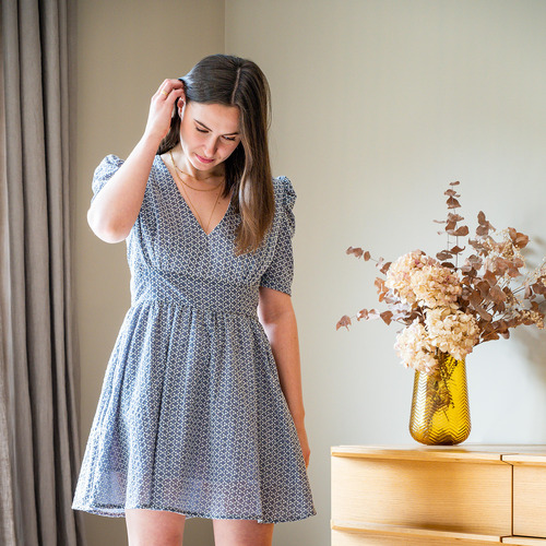 Céleste - SELMA - Bleu / Ecru