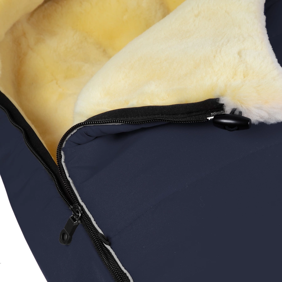 Werner Christ Baby Lammfellfußsack LADIS navy
