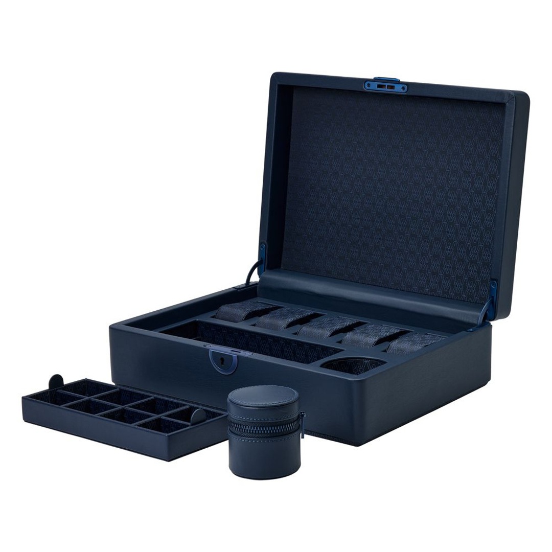 Wolf 1834 Earth 5er Uhrenbox Blau