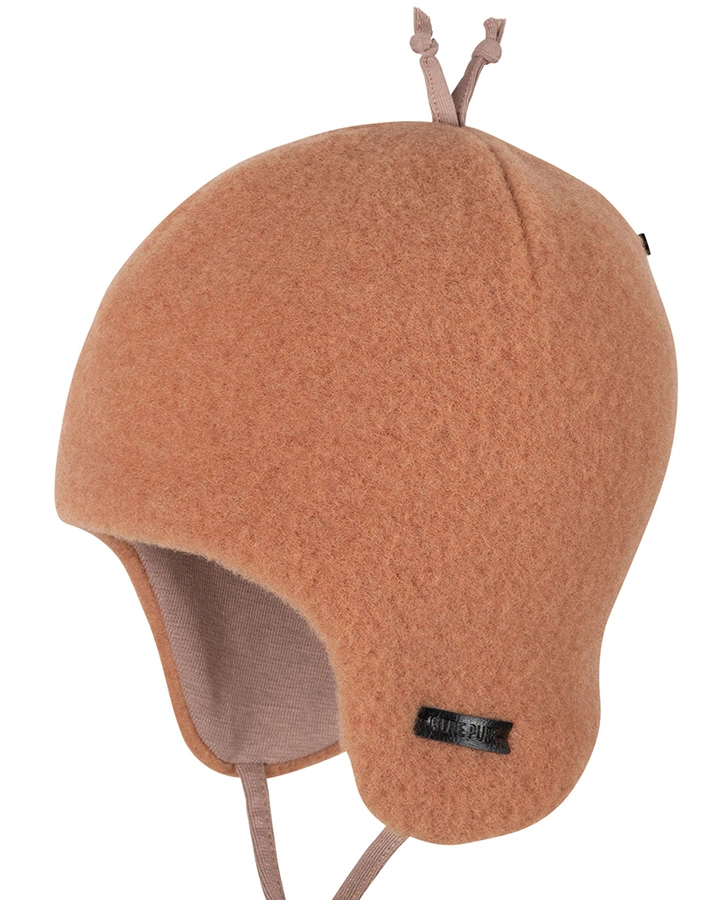 Wollfleece-Bindemütze CUDDLE in moccha