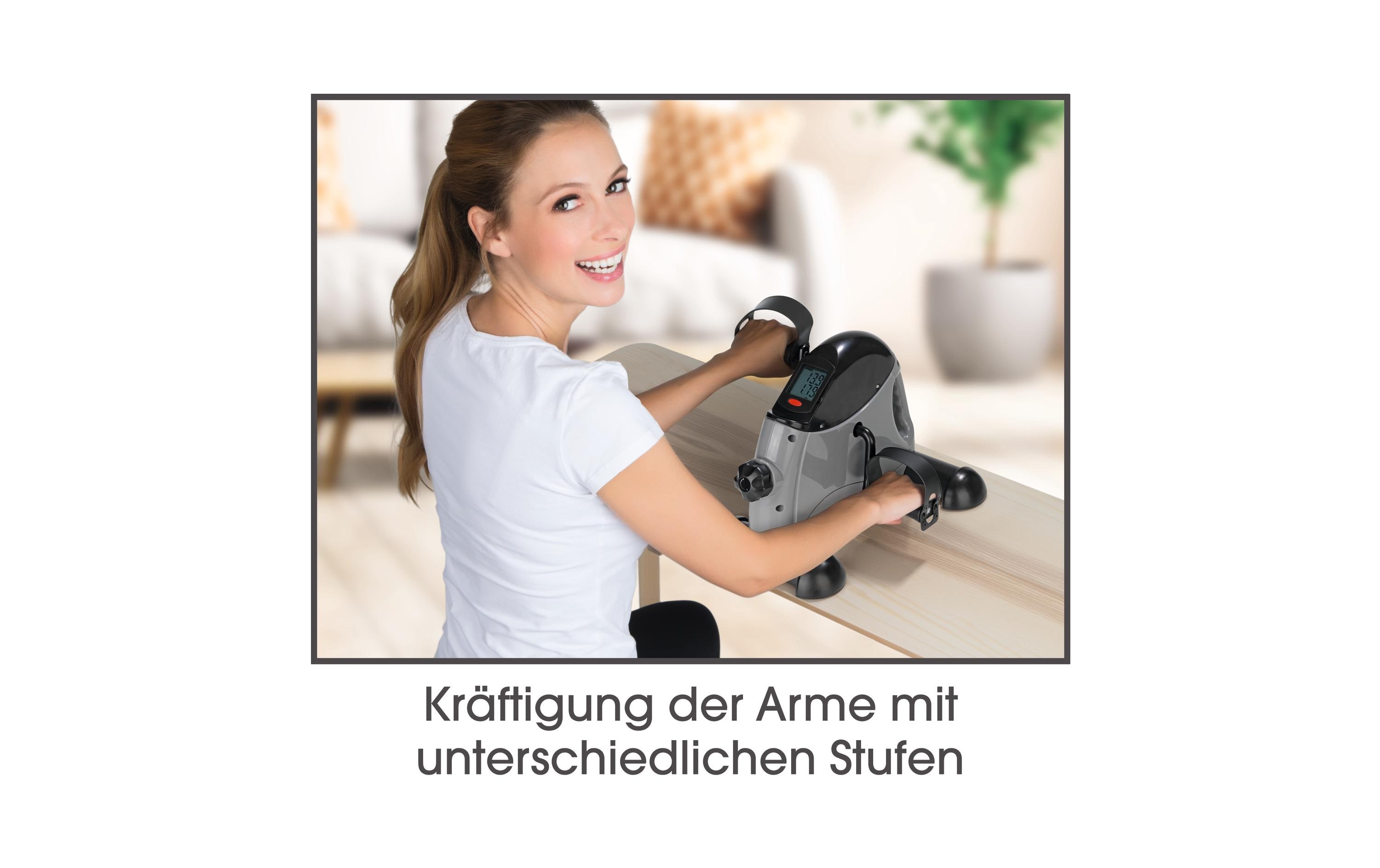 Mini-Trainer 2 in 1 Grau/SchwarzMini-Trainer für Arme und Beine