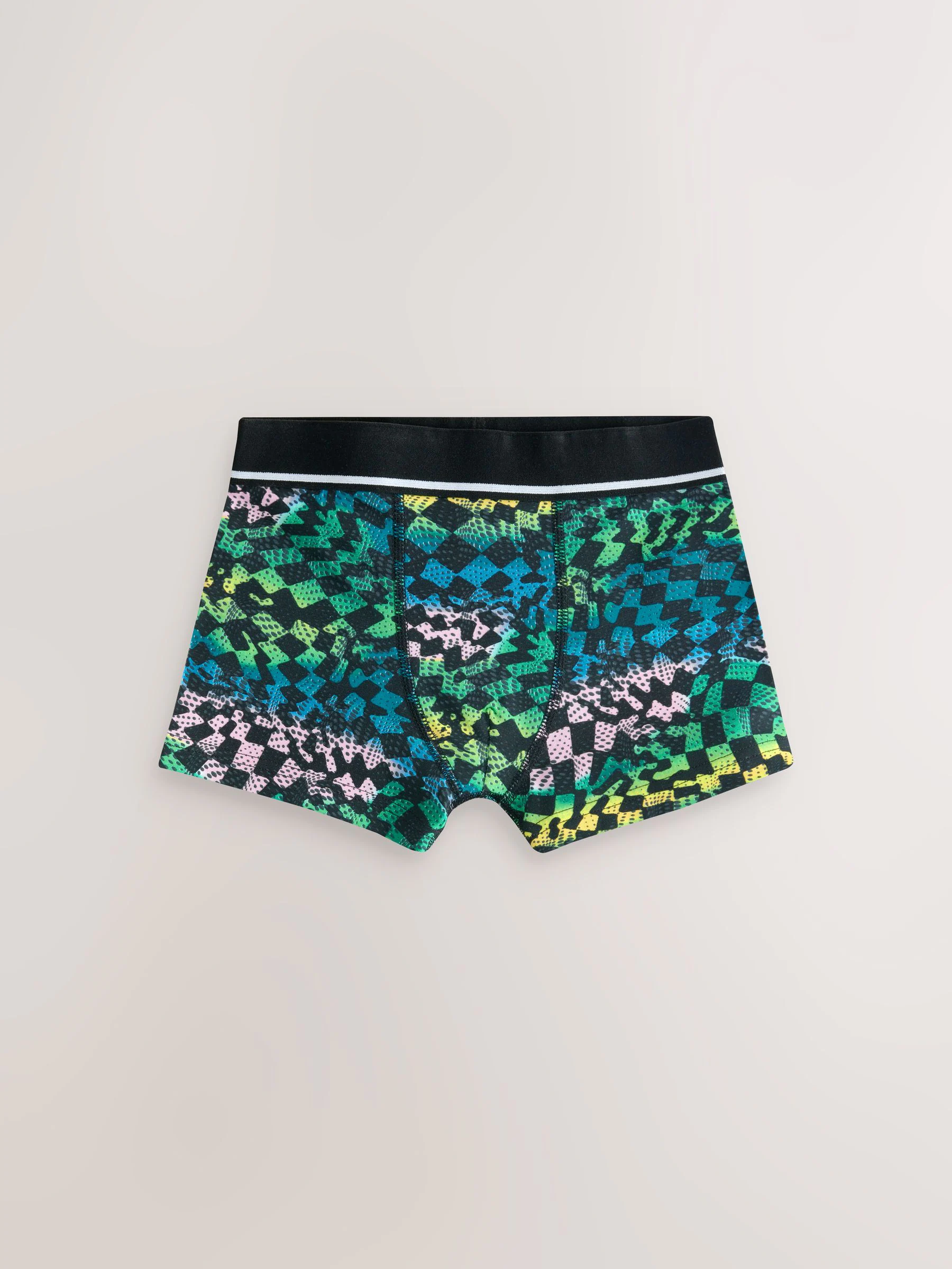 Meerkleurige grafittiprint - Verpakking van 5 trunks (3-16jr)