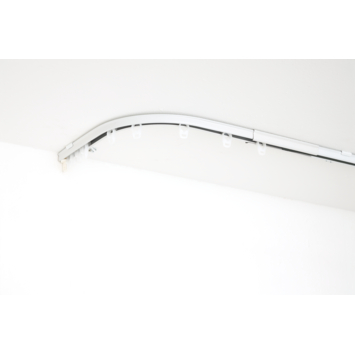 Intensions 90° bocht + verbinder gordijnrail Plus wit