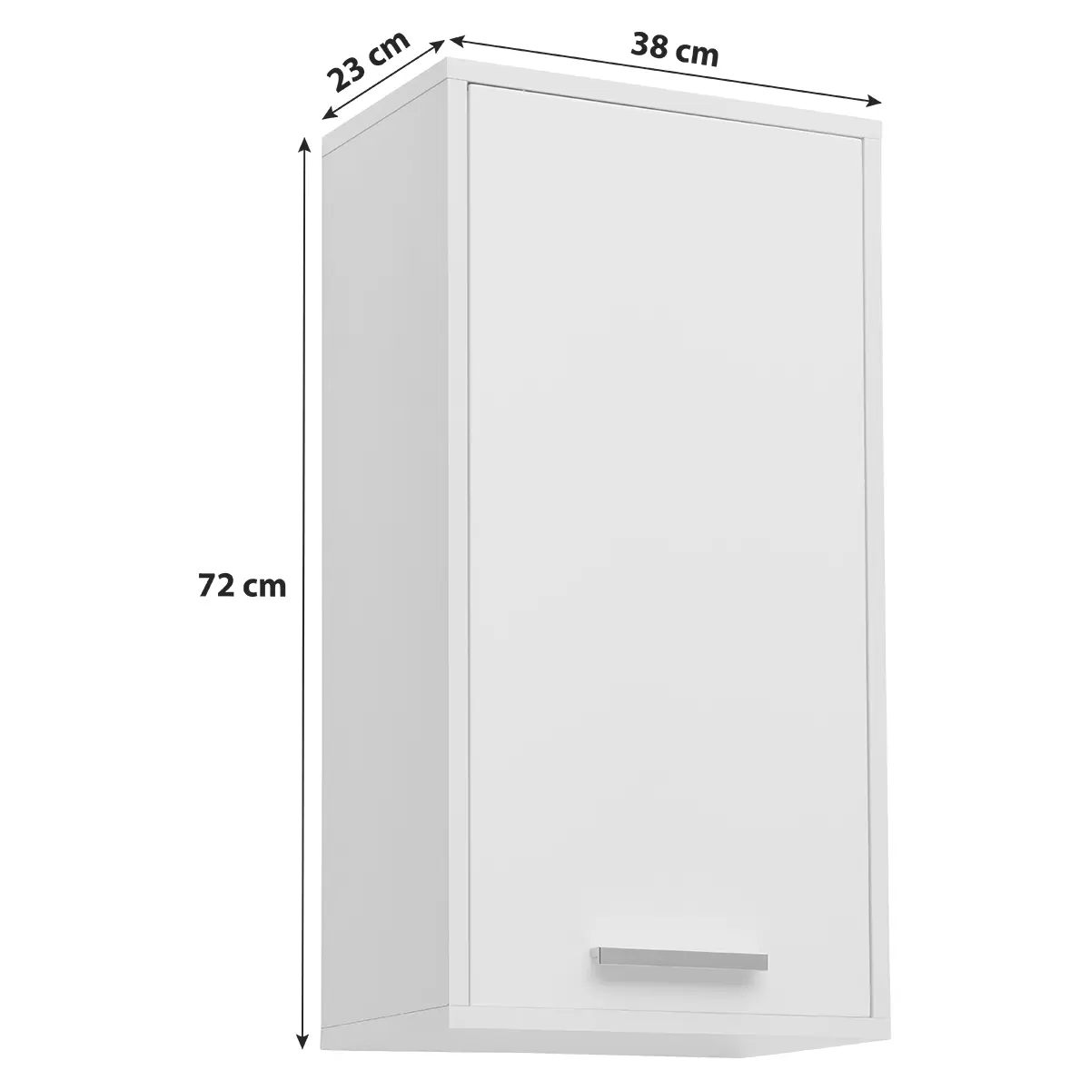 Hängeschrank Milano HG weiss,Artisan Eiche