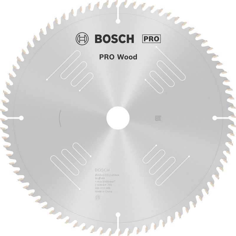 Bosch 2608641769 PRO Wood cirkelzaagblad 305x30x3,2mm - 80T (1 stuks)