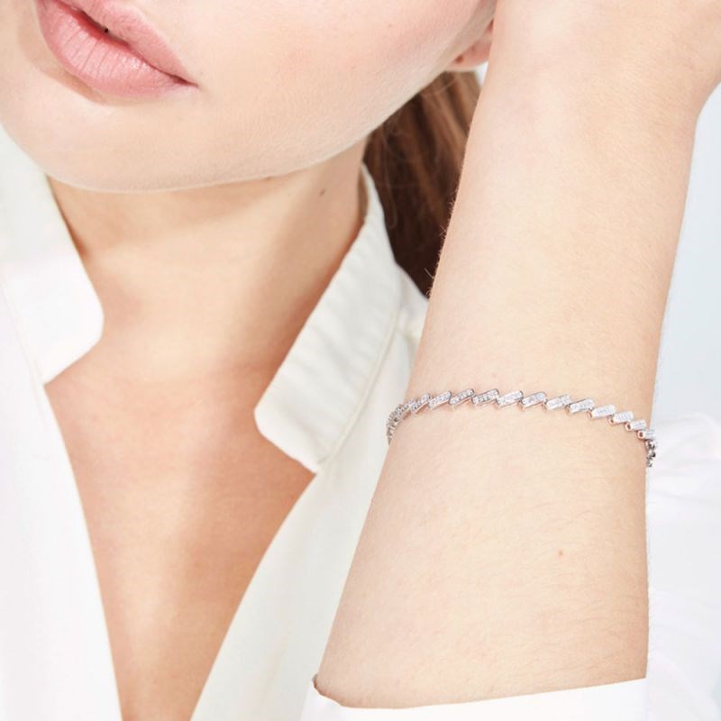Bracelet Or Blanc et Diamant