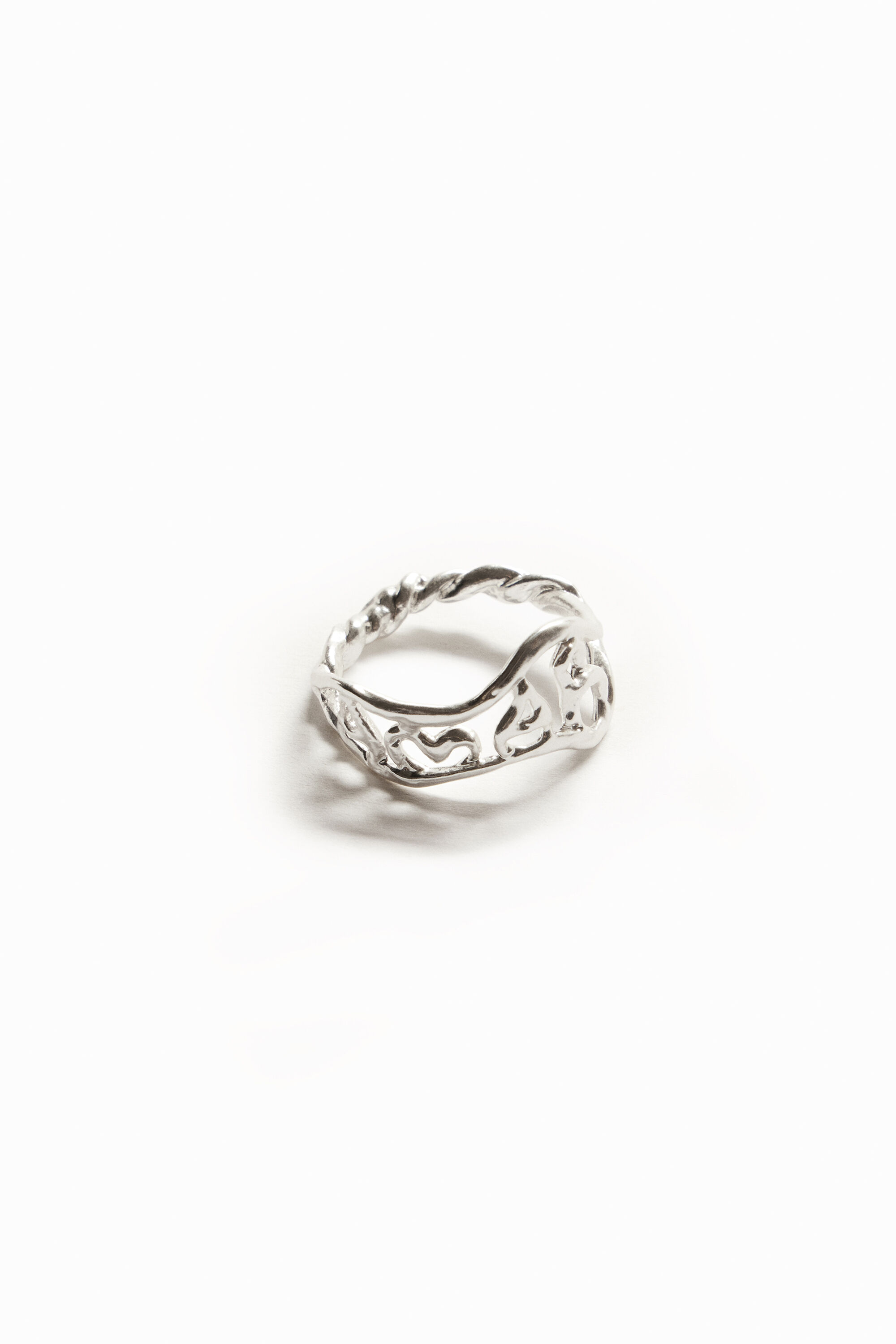 Bague message plaquée argent Zalio