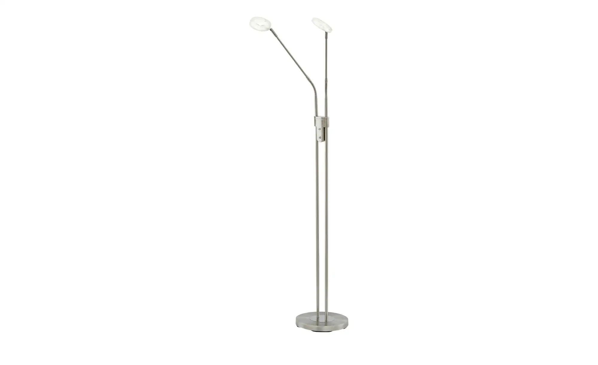 Fischer-Honsel LED-Leseleuchte,2-flammig, Nickel-matt mit Dimmer