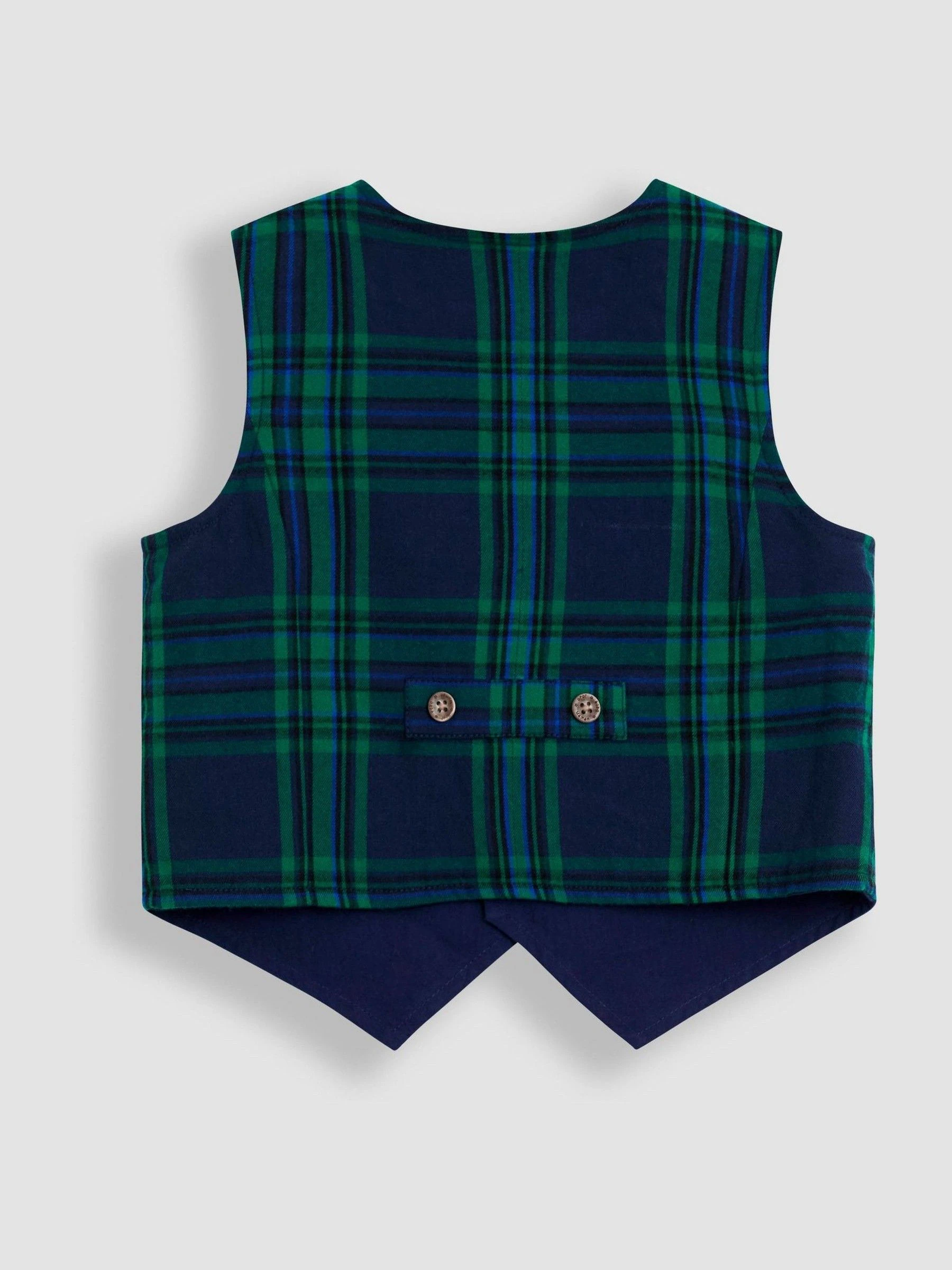Donkerblauw - JoJo Maman Bébé 3-Piece Bow Tie Waistcoat & Shirt Set