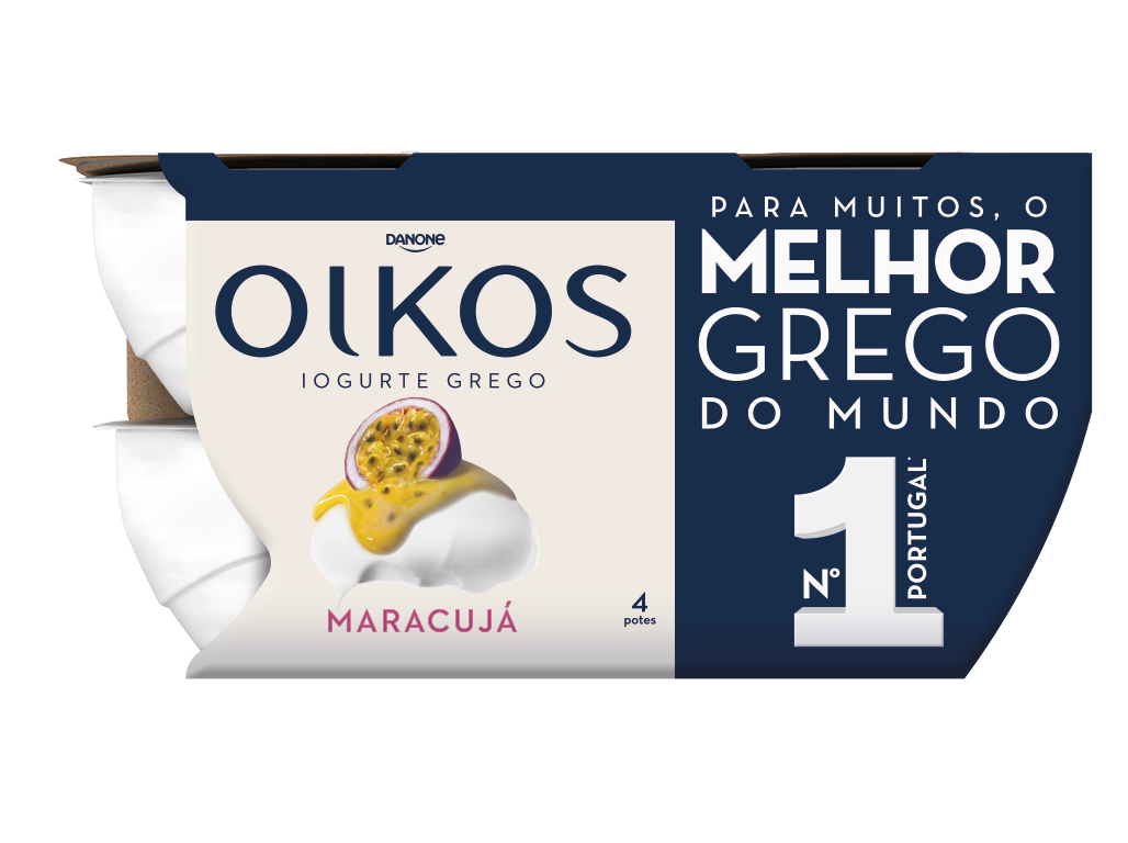 IOGURTE OIKOS DANONE GREGO MARACUJÁ 4X110G