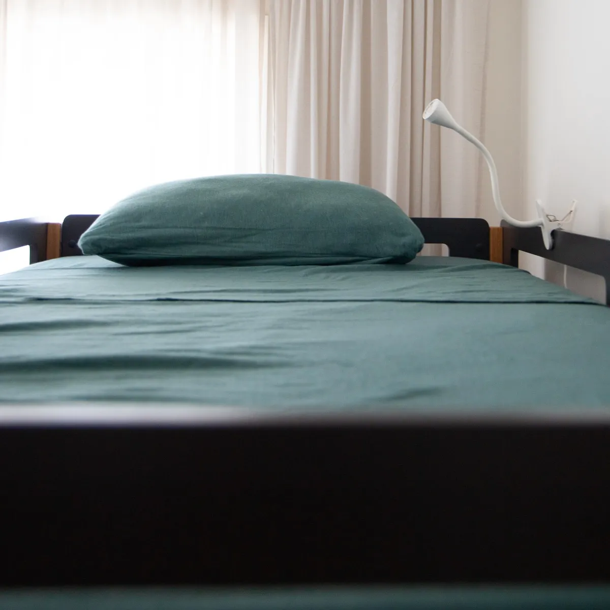 Origami Maison Ensemble Draps Flanelle Lit Simple - Uni Vert