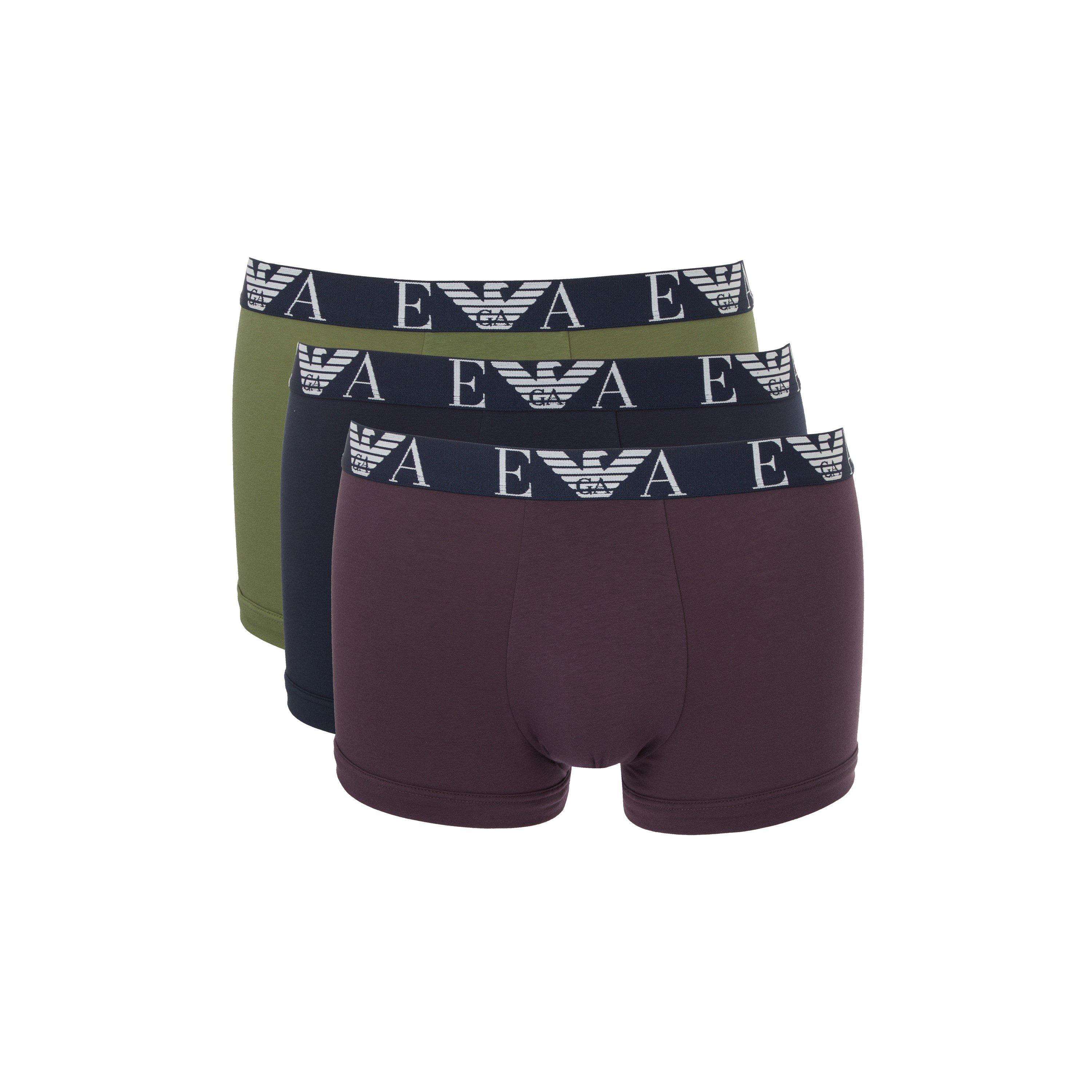 Emporio Armani 3 Pack Logo Trunks