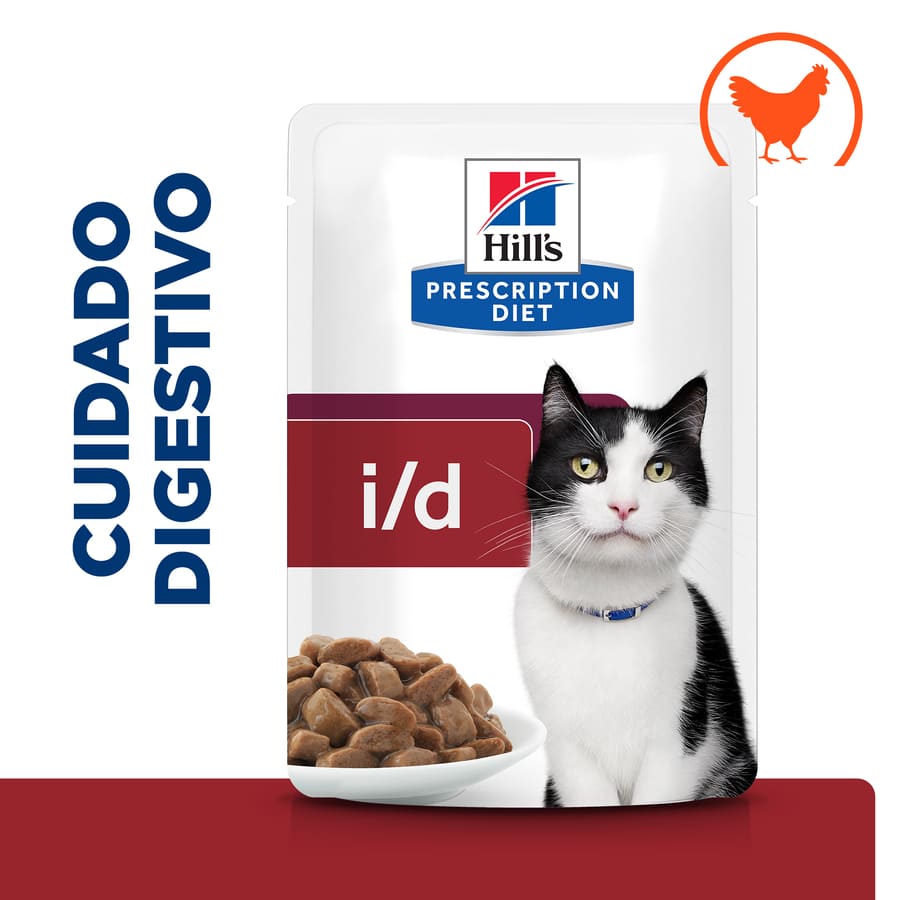 Hill's Prescription Diet Digestive Care i/d Frango ao Molho Sachê para Gatos - Pacote com Vários