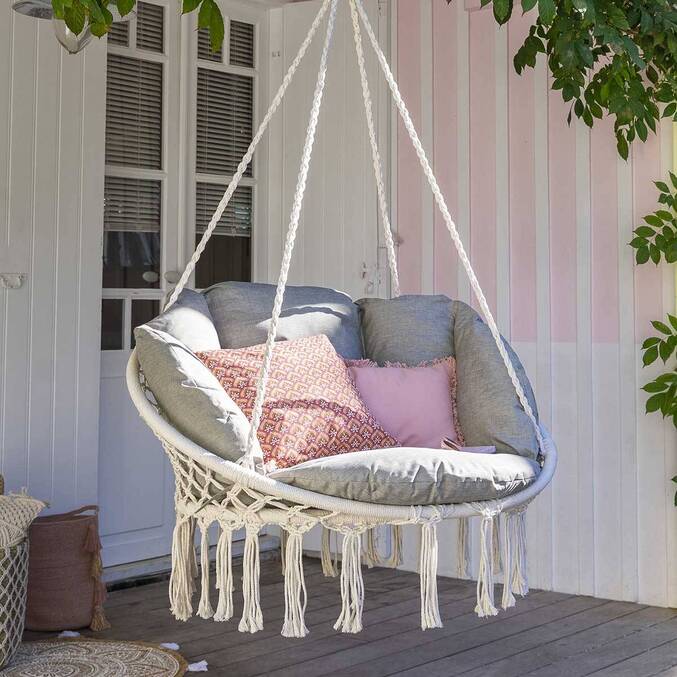 Chaise de détente suspendue CORDESSA Noisette
