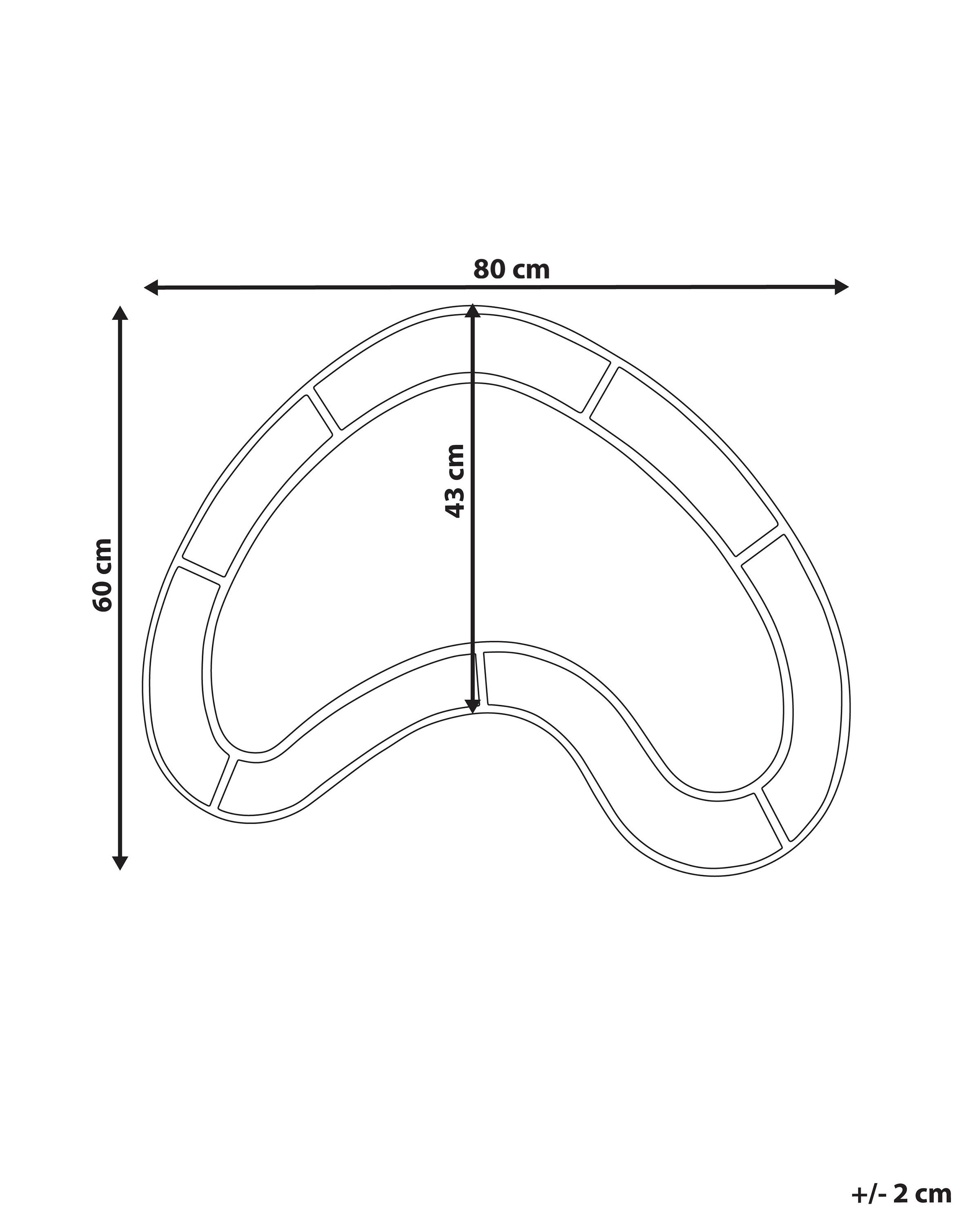 Wandspiegel BOUVRON 80 cm 60 cm Meerkleurig