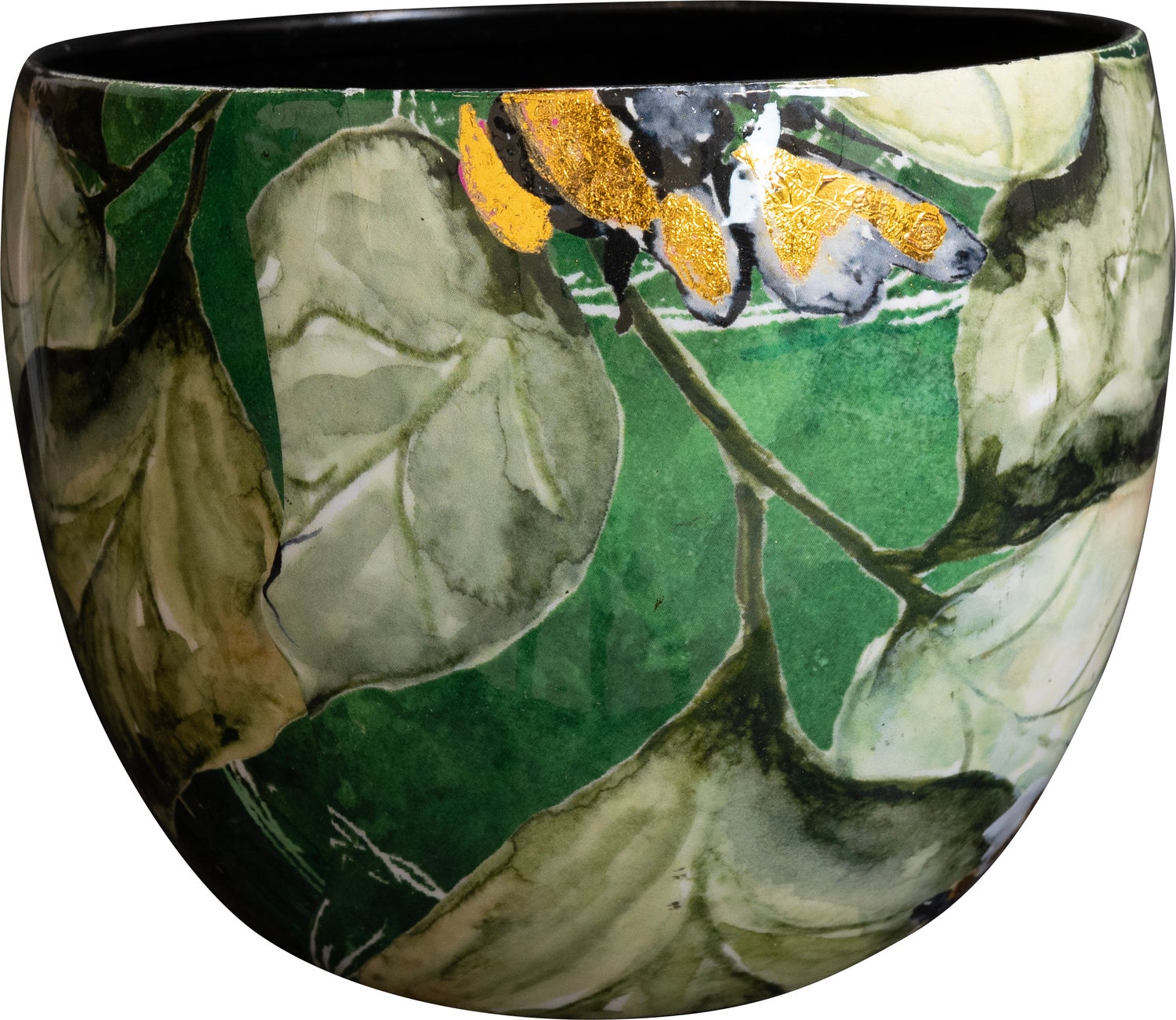 TS bloempot Bee groen D 15 H 12 cm