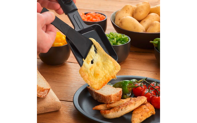 Severin RG 9670 Raclette Grill 1400 W schwarz für 8 Personen