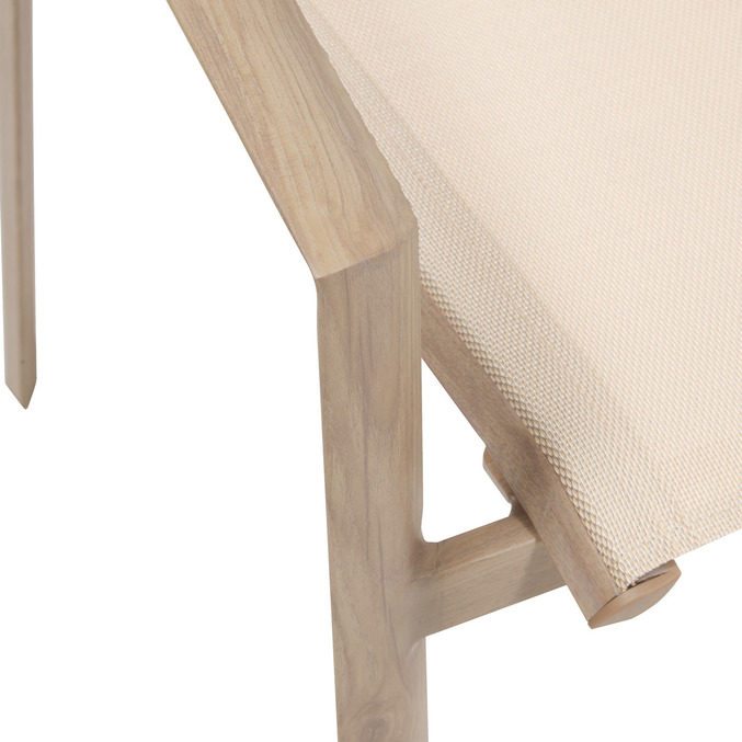 Ensemble table de jardin extensible AXIOME + 12 fauteuils AXANT Argile