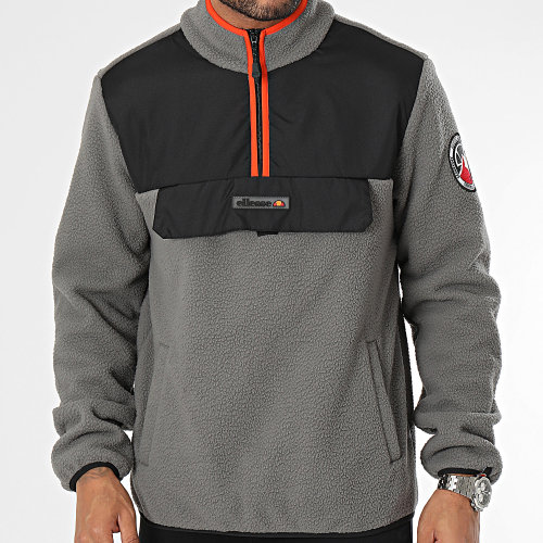 Veste Zippée Polaire Zinco SHT19077 Gris Noir