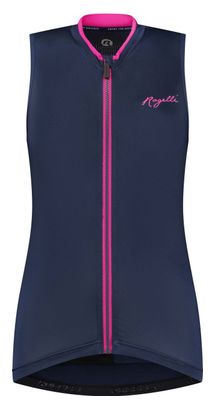 Maillot Sans Manches Velo Rogelli Essential Femme Bleu/Rose