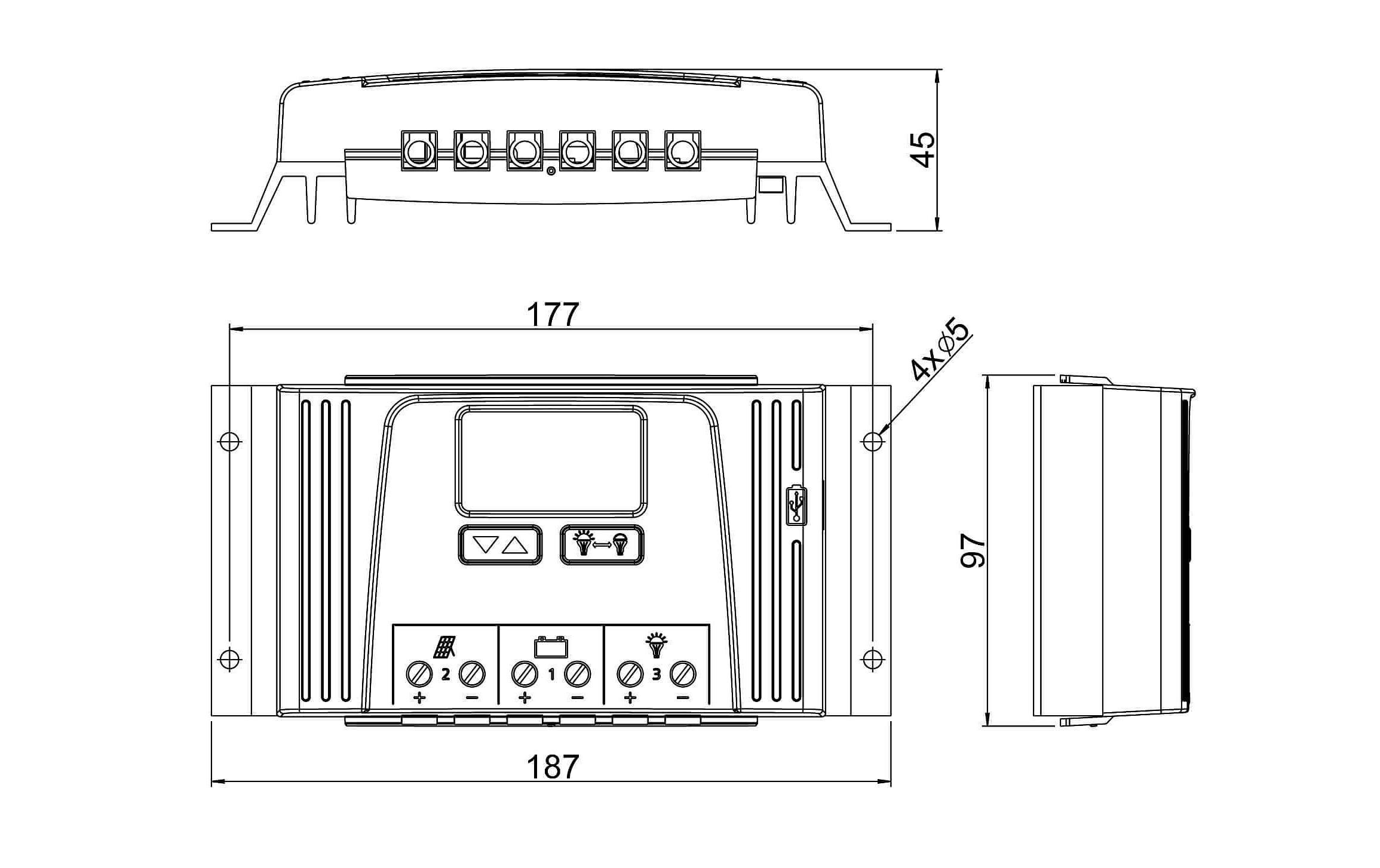 Laderegler SOLARIX 2525<br>Der Solarladeregler für grössere Anlagen