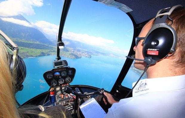 Helikopterflug über Luzern als luftige Geschenkidee