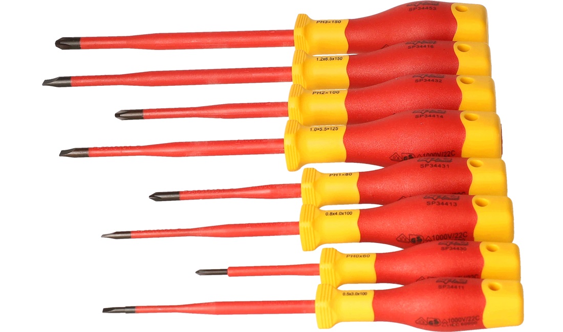 Skruetrækkersæt VDE 8 dele - SP Tools