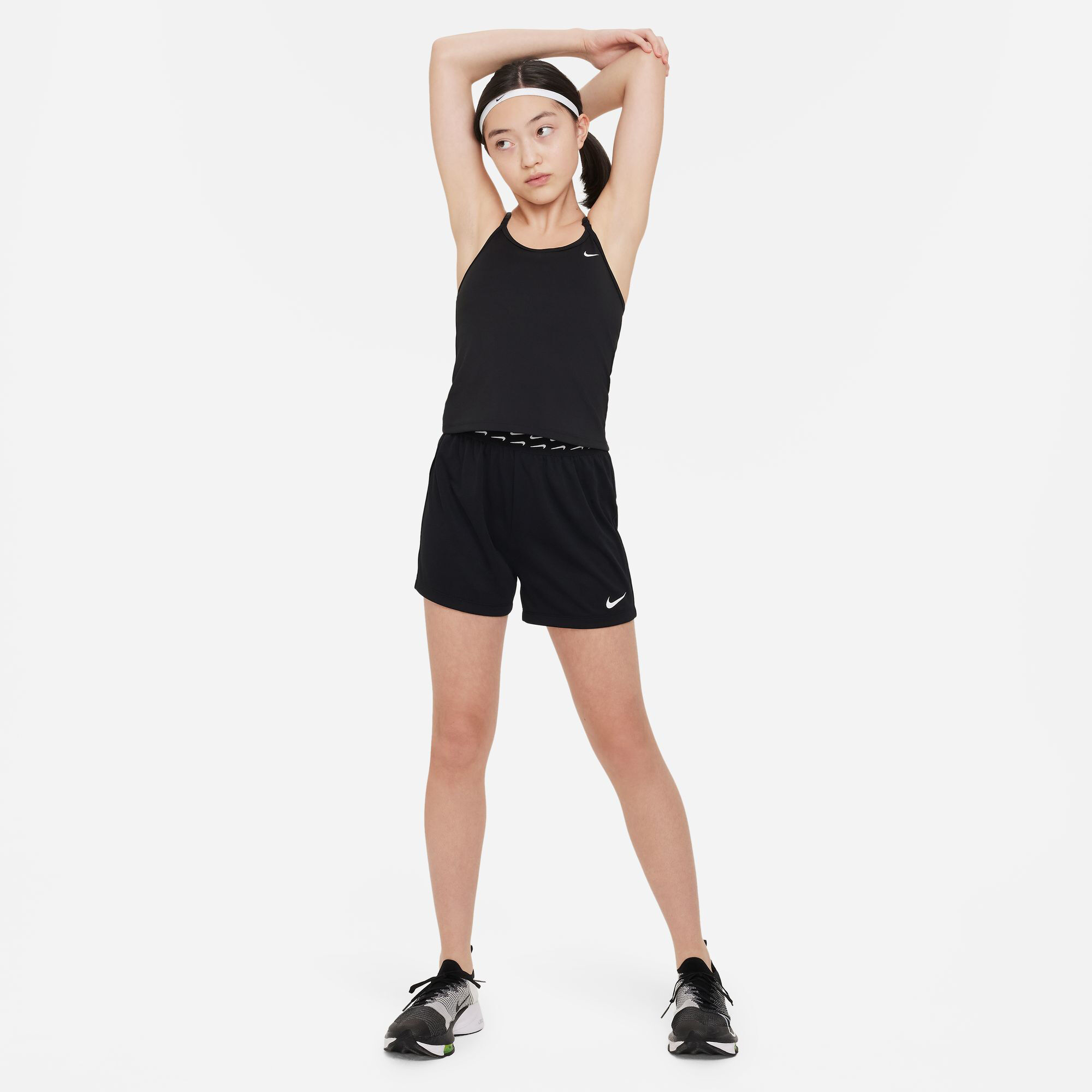 Nike Dri-Fit Big Kids Tank Soutien-gorge Sport Filles - Noir