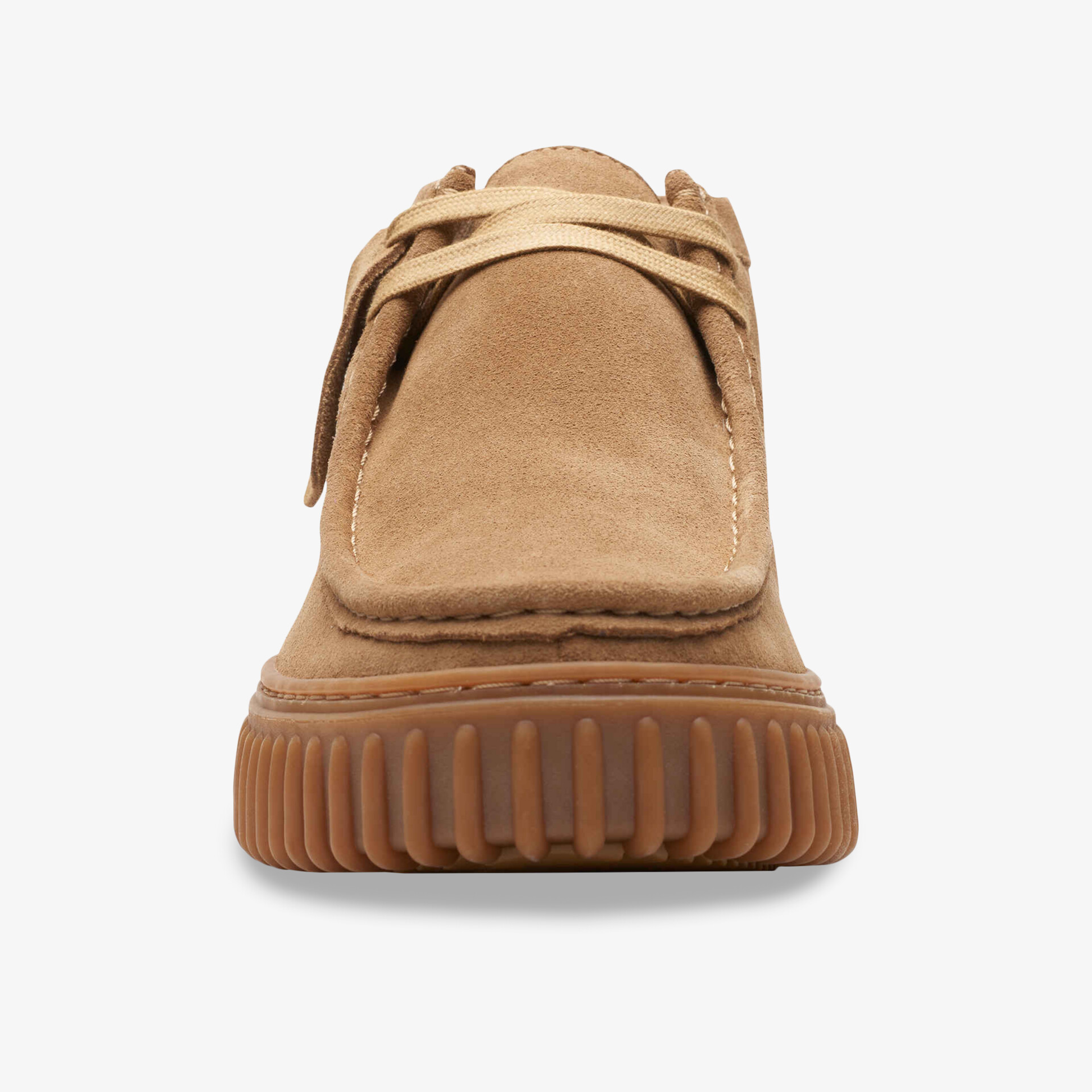 Clarks Torhill Hi Dark Sand Suede Herren Halbschuhe beige