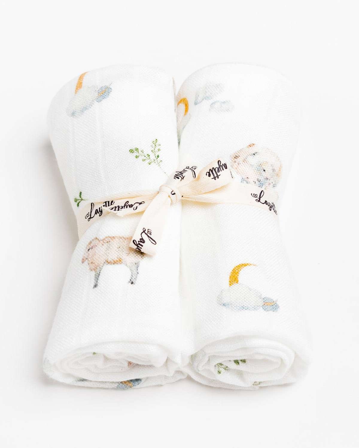 Gulpekluter 2pk – 100% Bambus – 75x75cm