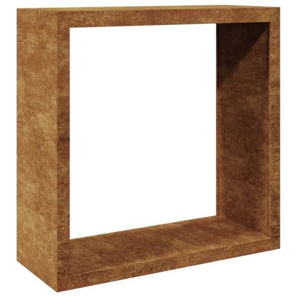 vidaXL Vedstativ 100x40x100 cm oksidert stål