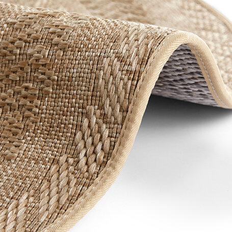 Jute Buitenkleed Woods - Rond - Beige