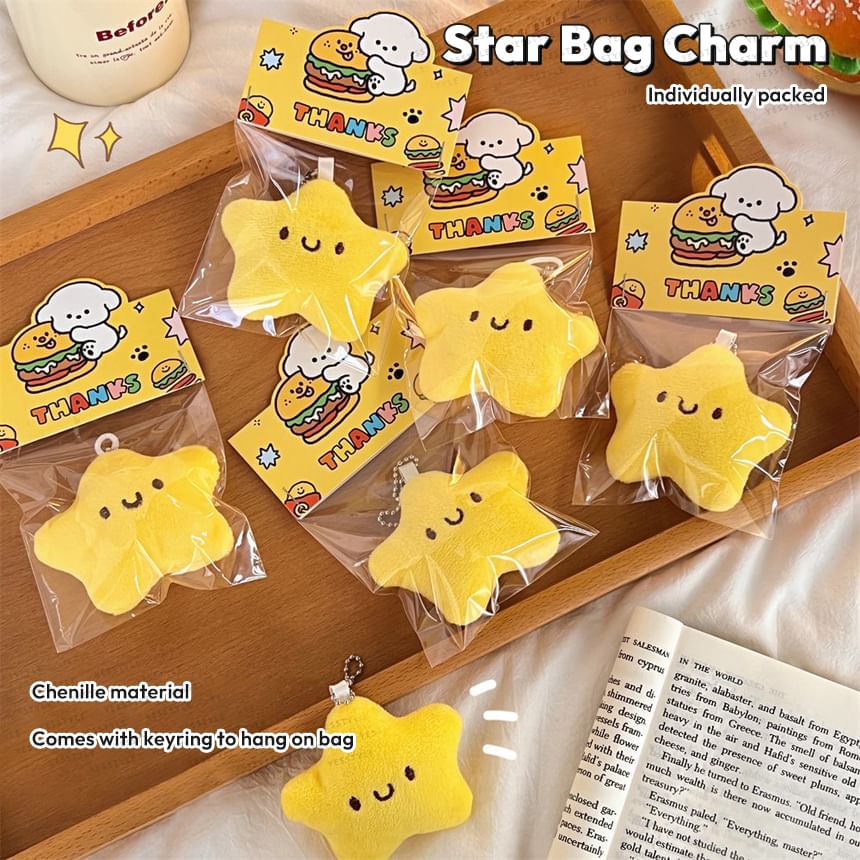 Bohod - Star Chenille Bag Charm-sleutelhanger