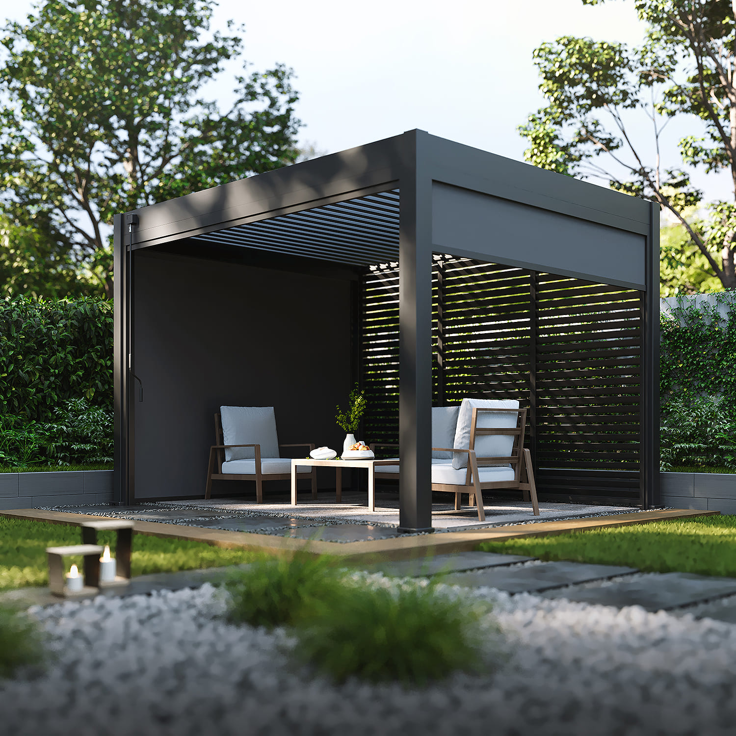 Orion Comfort 300 x 360 cm terrasoverkapping - antraciet