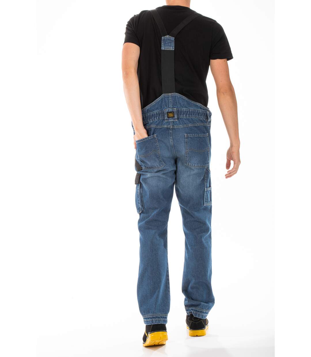 Salopette de travail en jeans JIMMY BLEU
