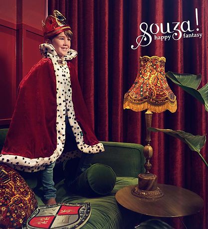Souza Kostüm - Krone - Louis - Gold/Rot