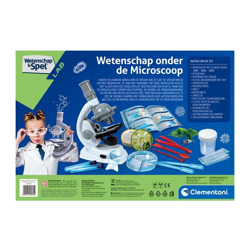 Clementoni Wetenschap & Spel - Wetenschappelijke Microscoop