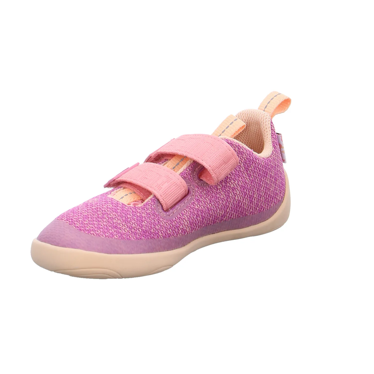 AFFENZAHN Kleinkinder-Halbschuh Klett Pink Textil  Komfortschuh