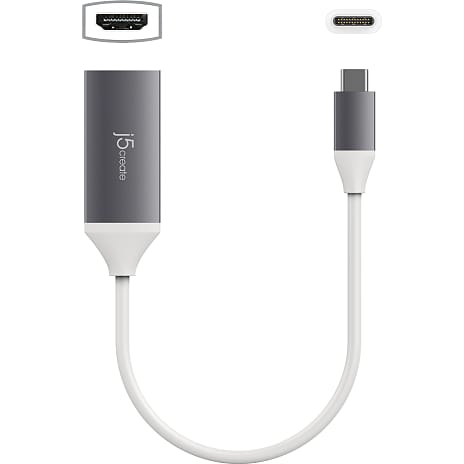 J5 USB-C til 4K HDMI adapter - sølv