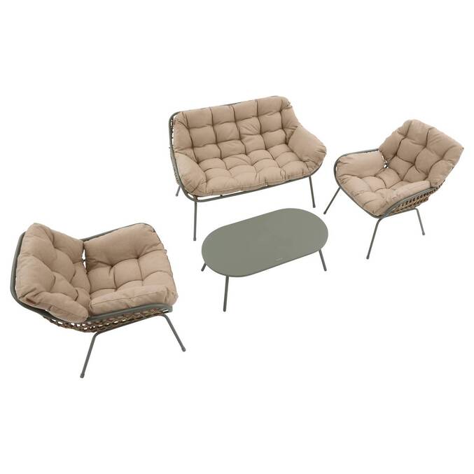 Salon de jardin PAOPAO Beige / Vert laurier