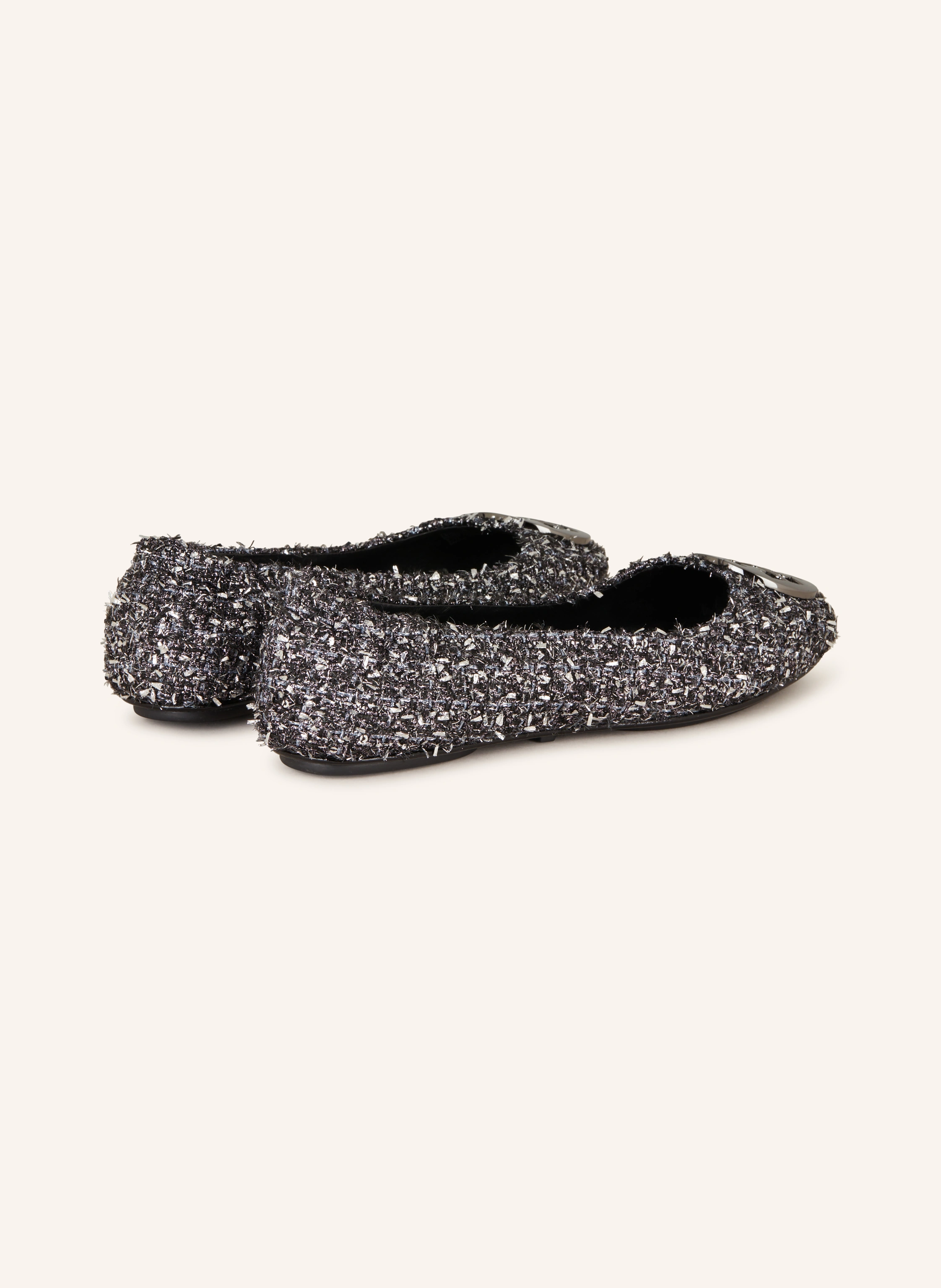 TORY BURCH Ballerinas MINNIE mit Glitzergarn