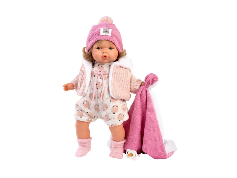 Llorens Babypuppe Lola 38 cm Grosse Anziehpuppe im trendigen Outfit