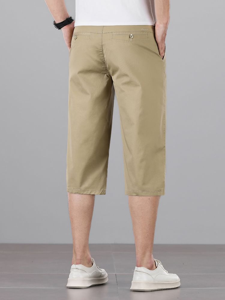 Denimic - Effen short met middelhoge taille