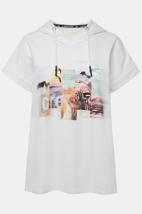 Sweatshirt, Kurzarm, Kapuze, OEKO-TEX