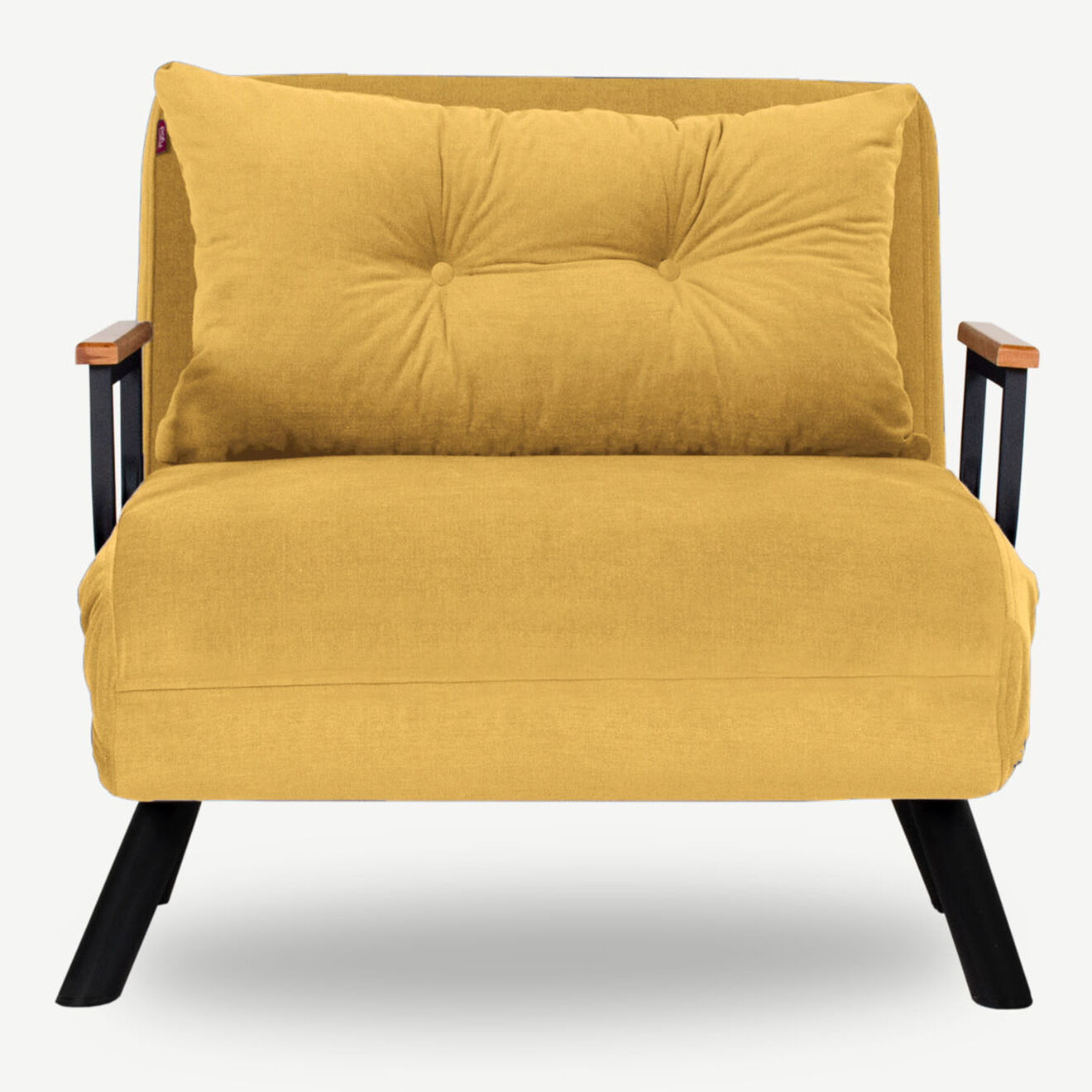 Atelier del Sofa Fauteuil convertible Sando moutarde - Assise : 50x60x45 cm