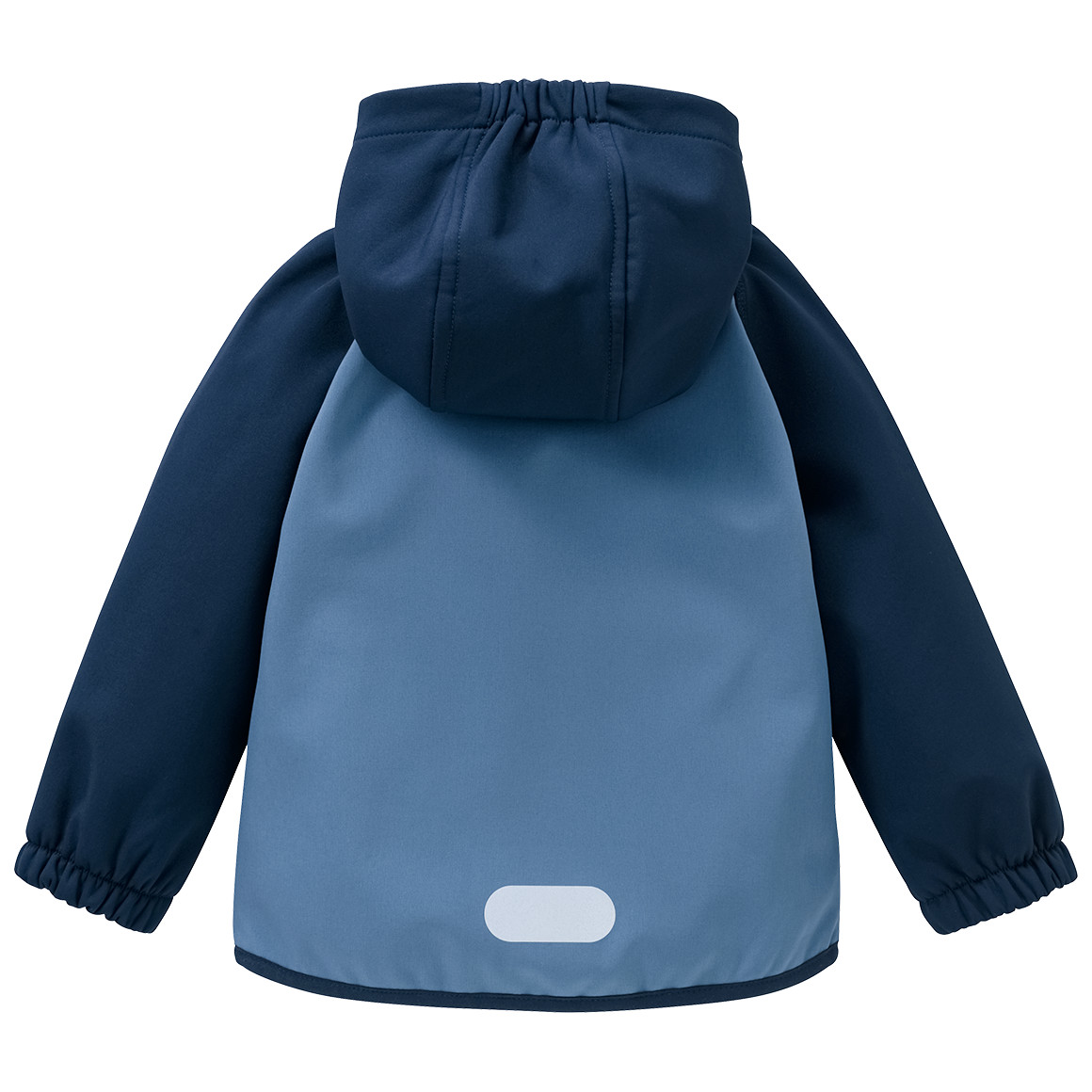 Topomini Baby Softshelljacke mit Kapuze dunkelblau / blau