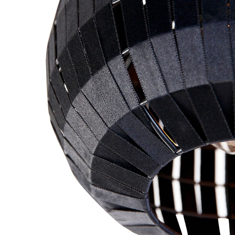 Moderne plafondlamp zwart 26 cm - Zoë