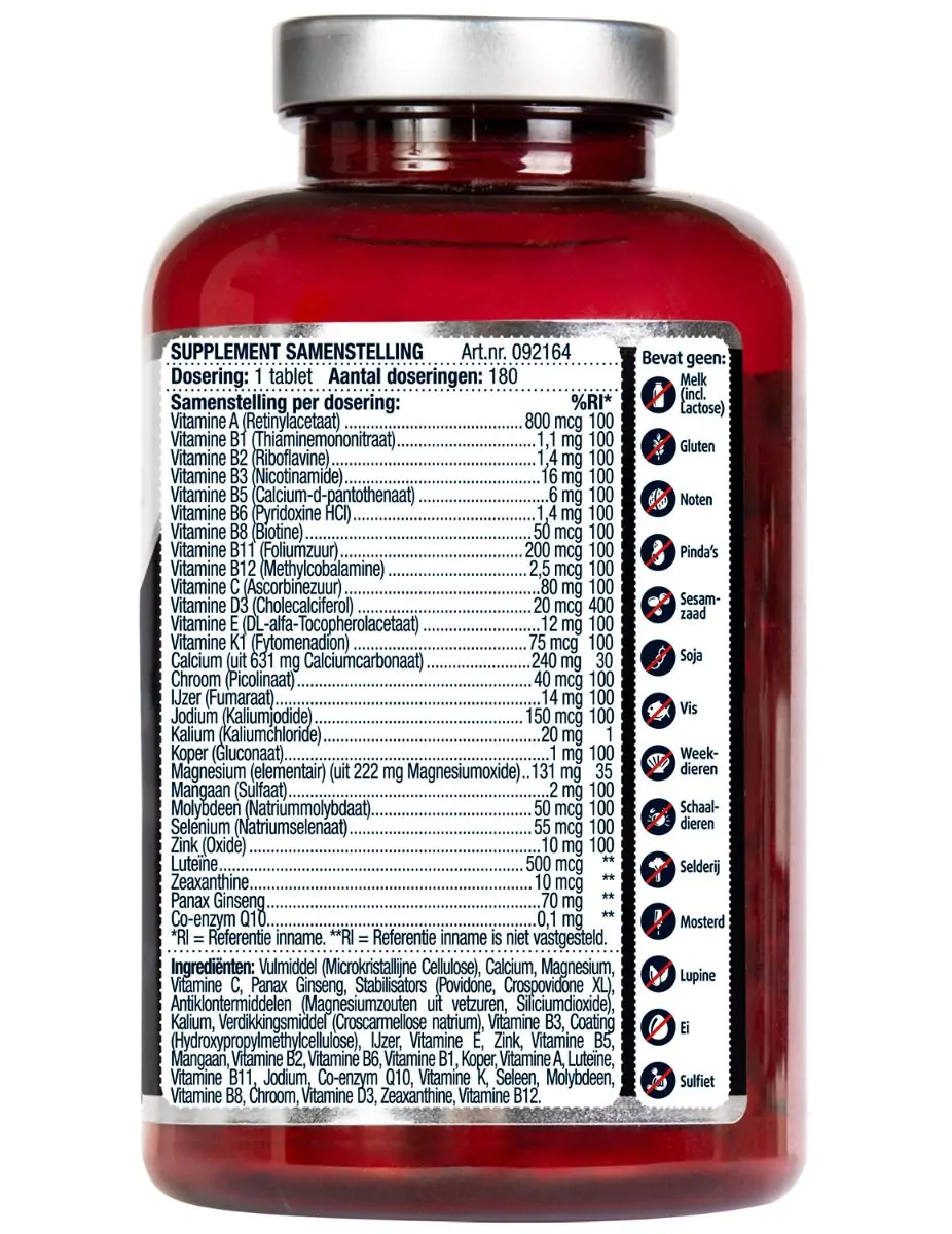 Multi A-Z 65+ tabletten